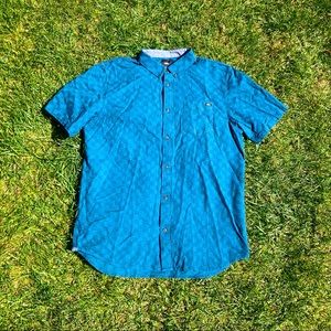 Vans button up shirt, blue checkers